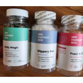 HER FANTASY BOX 3 PK - Her Fantasy Box - Slippery Box, Fresh & Clean, Body Magic EXP : 2026