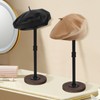 Vrietina 4Pcs Tabletop Hat Stand Cap with Height Adjustment, Industrial