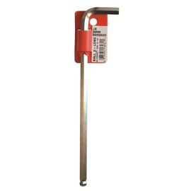 BONDHUS JB8MM No.17072 Hex Ball Point L-Wrench Extra Long 0.3 inches (8 mm) Short Hand: 1.7 inches (44 mm), Long Hand: 8.1 inches (205 mm), Plated