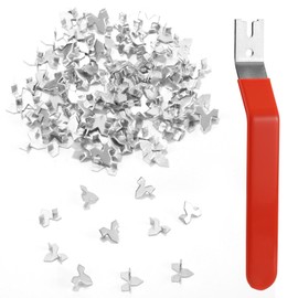 Glazier Point Driver Tool with 150 Push Points, Picture Frame Glazing Point Driver for Framing Glass, Pictures, Cross Stitch Artwork Mounting & Securing