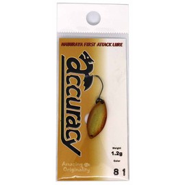 Naburaya Acuracy Spoon 0.8 inches (21 mm), 0.05 oz (1.2 g), Gold Horn #81