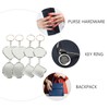 Beavorty Round Mirror Compact Mirror Keychain 8pcs Portable Metal Folding