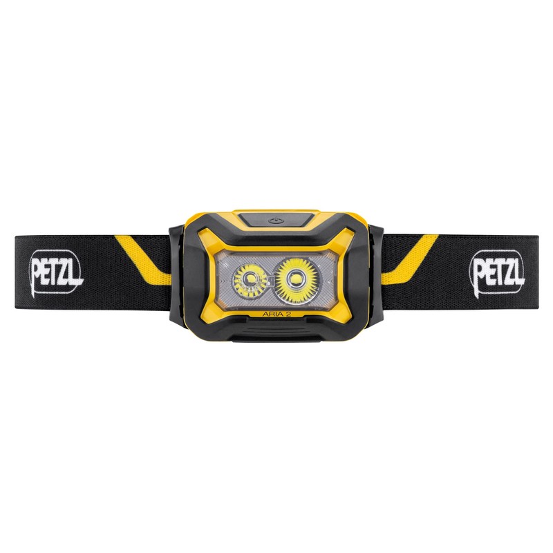 PETZL ARIA 2 Compact Durable Waterproof Headlamp 450 Lumens Black