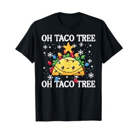Christmas Oh Taco Tree Xmas Mexican Food Men Women Boys Kids T-Shirt