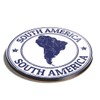 1 x Round Coaster - South America Map Travel Argentina