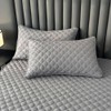 ZIQINPSQ Gingham Fitted Sheet King Size - 18" Deep Pocket