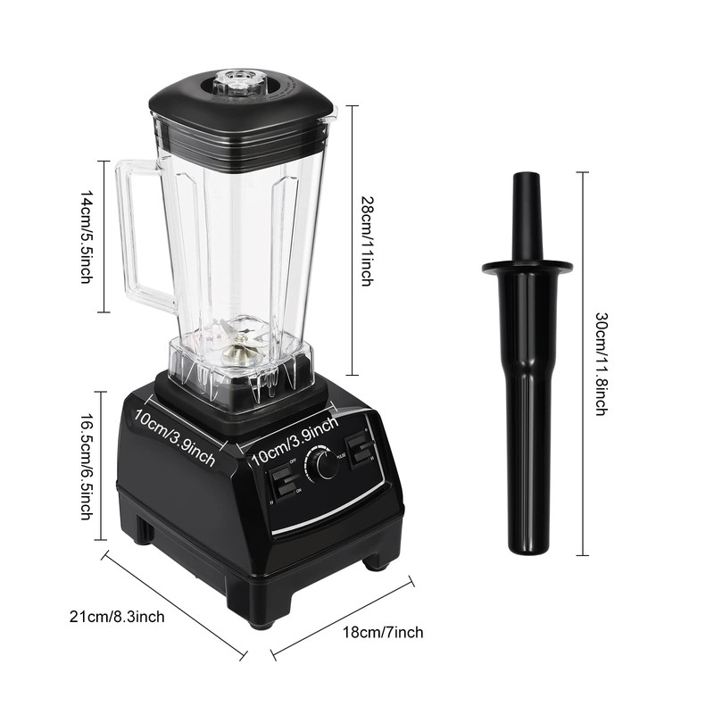 3HP 2L Commercial Blender Mixer Juicer 2200W Professional Power Blender