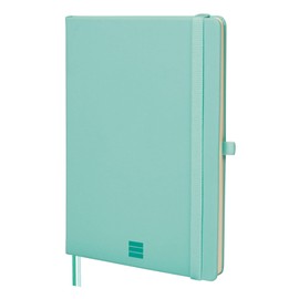 FINOCAM - Notebook Nexo Hardback Dotted-Dotted Turquoise | Notebook DIN A5 with Perforated Sheets | Inner Pocket and Pen Holder | 72 Pages, Ideal as a Bullet Journal