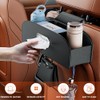 Tumecos Car Seat Back Storage Box,Car Backseat Organizer with Cup