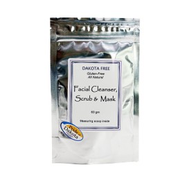 Dakota Free Facial Cleanser, Scrub and Mask 60 gm silver packet