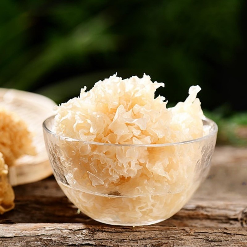Premium Dried Snow Fungus (Tremella) - Whole, White Fungus, Vegan,