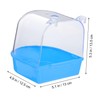 Mipcase Bird Bath for Small Birds Covered Parrot Bathing Cage