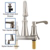 RecPro RV Bathroom Faucet Tall Spout Brushed Nickel with Drain