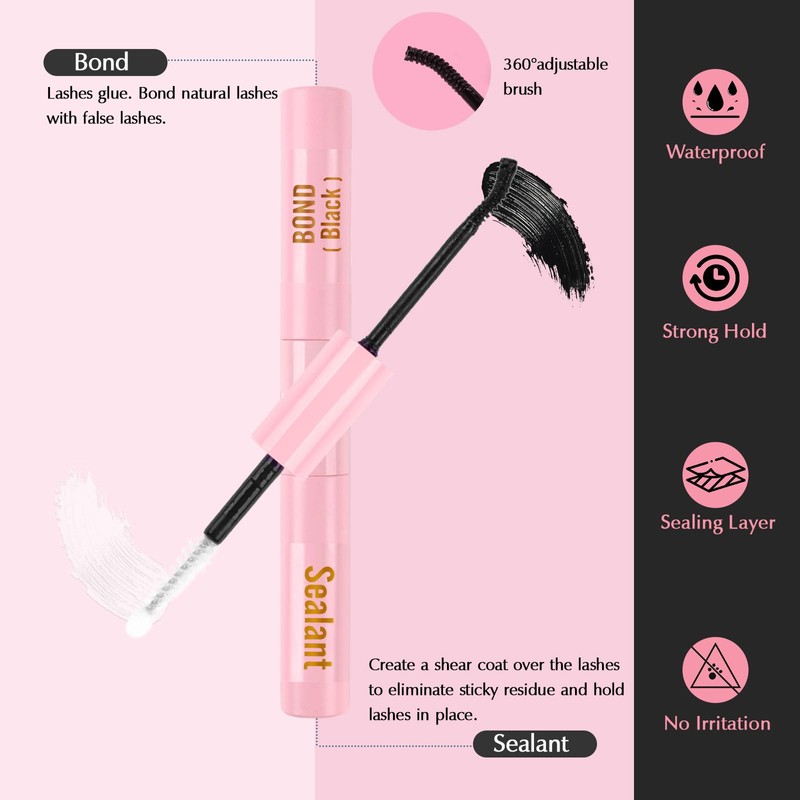 Poiuyoiu Cluster Lashes Set D Curl Individual Eyelashes 8-16 mm