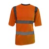 Orange Hi Vis T-Shirt Reflective Safety Tee Shirt, Conforms to
