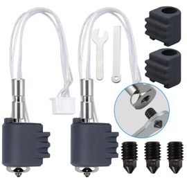 2 Packs 0.4mm 0.6mm Hotend Kit for Kobra 3 Max Combo, Titanium Alloy Throat Integrated Quick Swap Hardened Steel Nozzle with Extral 0.25mm 0.4mm 0.8mm Nozzles for Kobra 3 Max 3D Printers