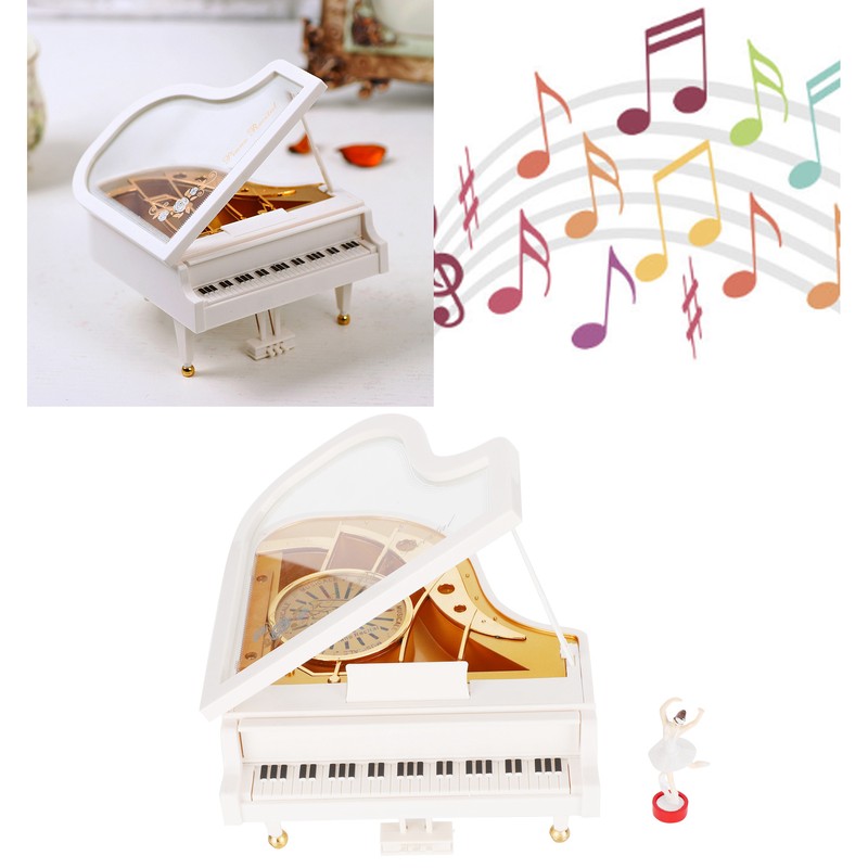 Piano Music Box Rotating Dancing Ballet Girl Valentine's Day Birthday