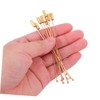 SEWACC 10pcs Stainless Steel Brooch Pins with Stopper Ends for