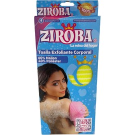 Toalla exfoliante corporal de 90 cm – Secado rápido y espuma rica Ziroba