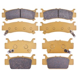 Ceramics Brake Pads for Honda Pioneer 1000 SXS 1000-5 2016-2024, for Talon 1000R 1000X 2019-2024, Replaces 06451-HL4-A01, 06431-HL4-A01 06452-HL4-A01 06432-HL4-A01
