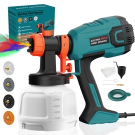 LIFOVE Paint Sprayer - 700W HVLP High Power Electric Spray Paint Gun with Adjustable Spray Width, 4 Nozzles & 3 Patterns, 40 Fl Oz Container, Easy to Clean, for Furniture, House, Fence, Walls, Etc.