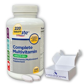 Multivitamin/Multimineral Tablets for Adults 50+, 220 Count (Pack of 1), Boxed by Fusion Shop Store