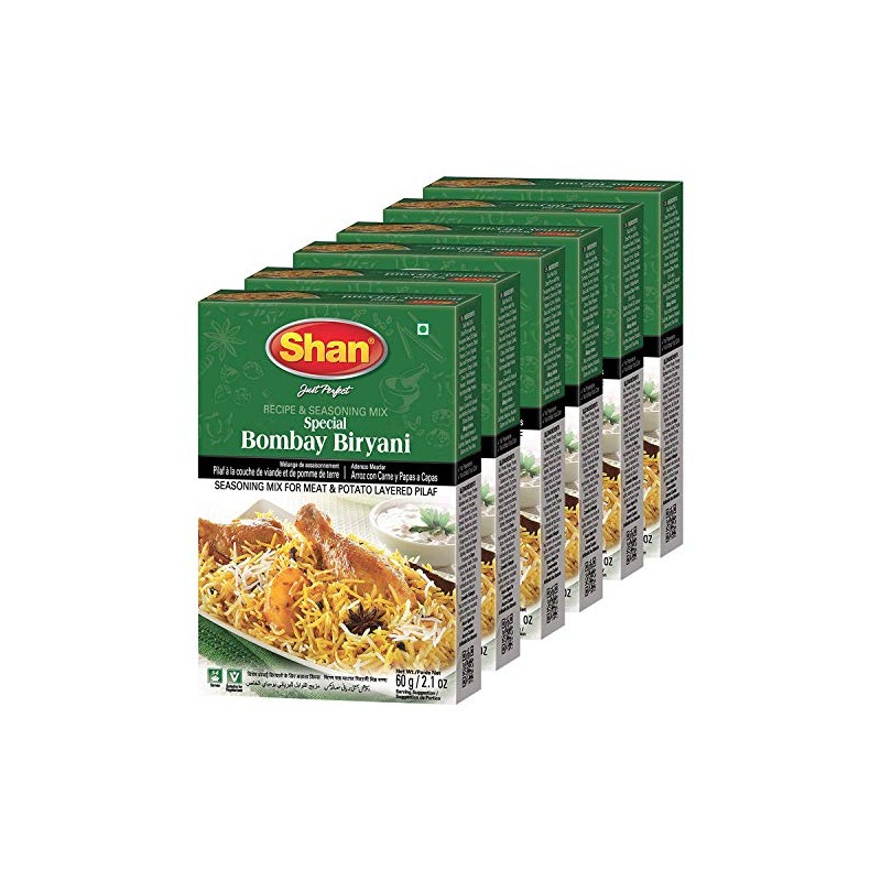 Shan Special Bombay Biryani Masala, 6 x 60 g