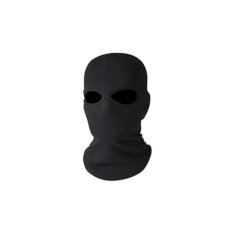 Black Balaclava Mask 2 Hole SAS Style Army Ski Hat