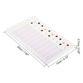 PATIKIL Checklist Board Set, 2 Pcs Plastic Chore Chart to Do List Daily Routine Task Schedule Planner with Blank Cardstock Pen Blank Surface for Home Classroom, White