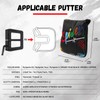 Golf Square Mallet Putter Cover Magnetic Heel-Shaft Headcovers Colorful Spider