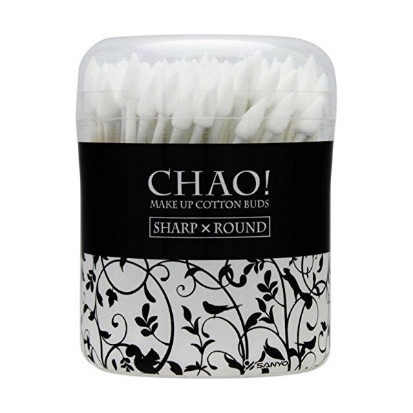 SANYO CHAO! Makeup Cotton Swabs, 130 Pieces
