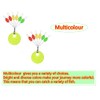 Drchoer 150Pcs Fishing Rubber Bobber Beads Stopper, 6 in 1