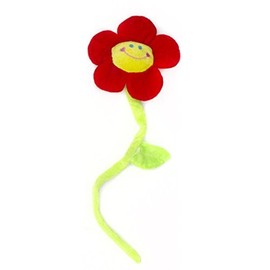GOODS+GADGETS Singende Happy Birthday Blume in 5 Farben - Geburtstags-Geschenk mit Melodie - Rot