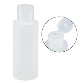 Creative Mark Travel Squeeze Bottle – 12-Pack - TSA Approved 2 oz. Empty Lotion Bottles, Clear Plastic, Reusable, Leak-Proof Flip-Top Cap for Easy Labeling & Storage