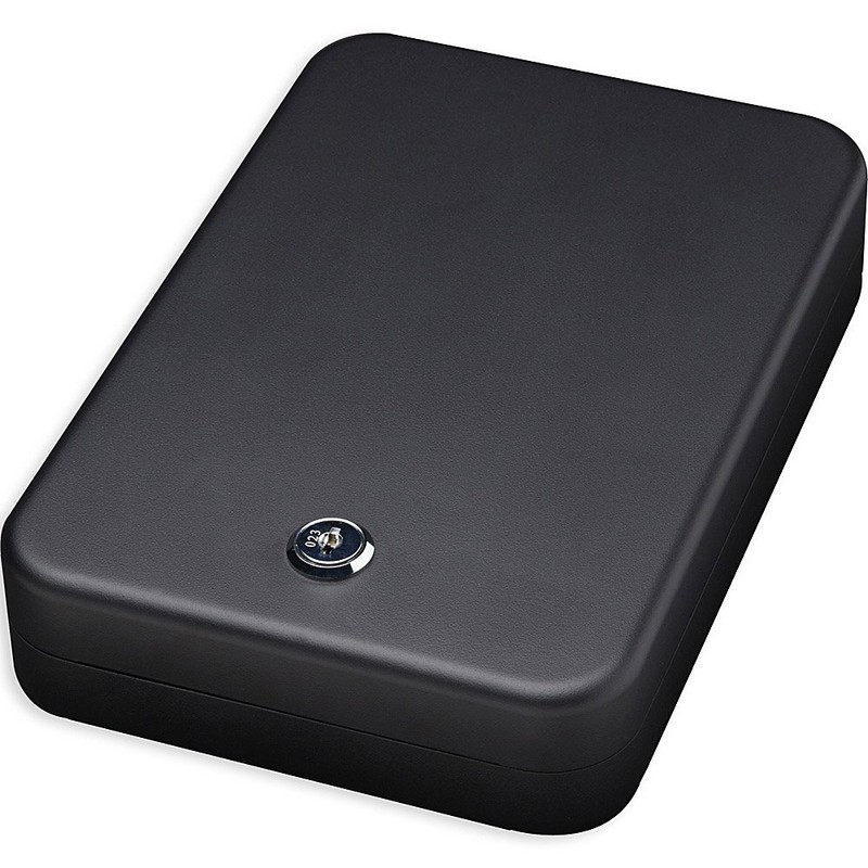 Bulldog Vaults Personal Safe with Key Lock and Security Cable,