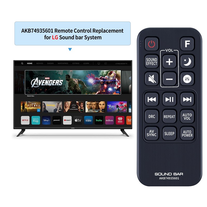 AKB74935601 Replacement Remote Control for LG Soundbar Compatible with SH7