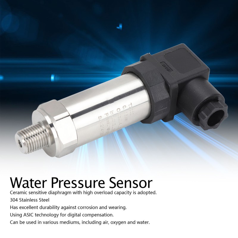 Pressure Transmitter Transducer Sensor 4‑20MA Output NPT1/4 for Air Water