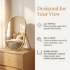 Gold Oval Vanity Mirror, 360° Rotation 180° Tilt Adjustable Desktop