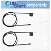 UpStart Components 2-Pack 532183567 Engine Zone Stop Cable Replacement for