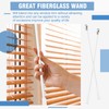 Bokon 2 Pieces White Fiberglass Blind Wand Vertical Blinds Stick