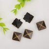 100 Pieces Pyramid Studs, 10-15mm Square Brass Dot Rivets 4