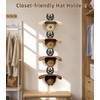 Cowboy Hat Holder Wall Mount Metal Western Horseshoe Hat Rack
