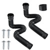 Rain Gutter Downspout Extensions Flexible, Drain Downspout Extender,Down Spout Drain