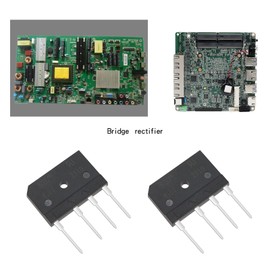 ECSiNG 10pcs GBJ2510 25A 1000V Bridge Rectifier Through Hole Flat Diode Bridge Rectifier for Switching Power Supply LED Light Electronic Circuits