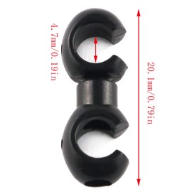 E-outstanding 12 clips de fijación para bicicleta MTB de freno, guía de fijación estilo S, clips de hebilla negros para cable de bicicleta, organizador giratorio de gancho en S