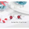 Christmas Reindeer Stud Earrings for Women, Xmas Deer Stud Earrings│Small