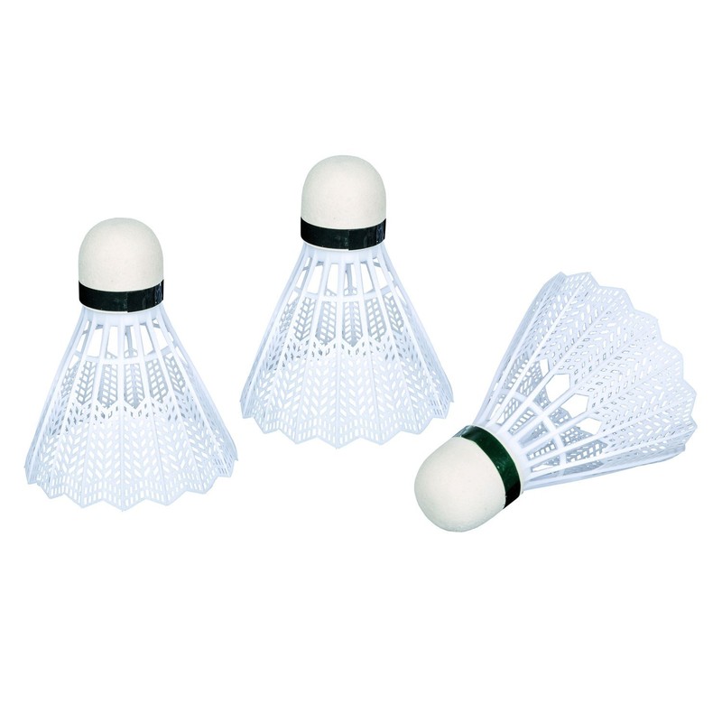 Idena Shuttlecock Set, Badminton, white