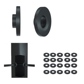 10Pairs Black Invisible Cable Railing kit for 1/8" Cable ，Two Piece Set at Head and Tail， T316 Stainless Steel ，for Wood or Metal Post Deck Stair
