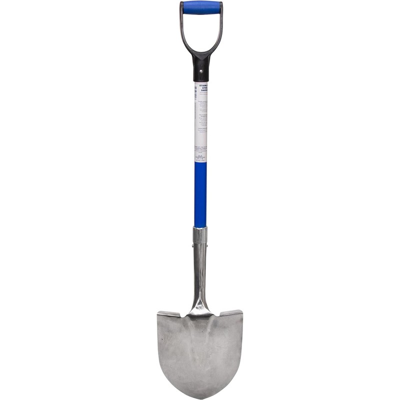 MARSHALLTOWN Proscape Stainless Steel Shovels, Round Point Type, D-Grip Handle,