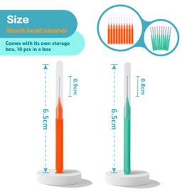 PODOEIL 20pcs Shower Head Cleaner Tool with Storage Boxes, Multiplesize Shower Head Cleaning Brush Anti-Clogging Nozzle for Small Hole, Showerhead Cleaner Picks Unclogger for Bathroom (Green)